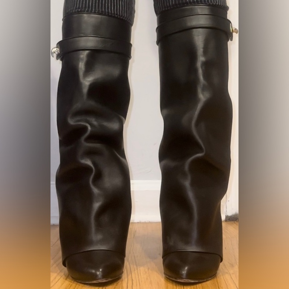 Givenchy Shark Lock Boots in Leather